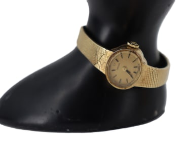 14k Gold Omega Ladies Wristwatch - As Is - Gross 19.6 g.
