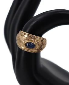 14k Gold and Sapphire Ring - Gross 5.5 g.
