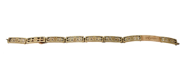 14k Gold Bracelet As Is - Gross 8.5 .g.