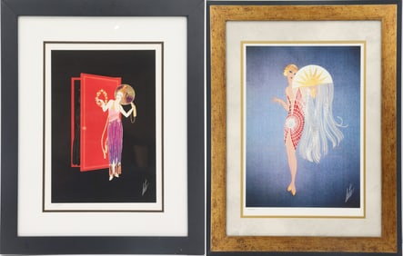 Erte (1892-1990) Russian/French, (2) Framed and Numbered Lithographs