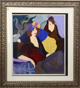 Itzchak Tarkay (1935-2012) Israeli, Large Signed and Numbered Serigraph