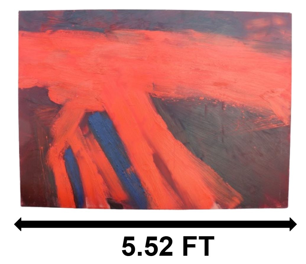 Buzz Warde (Born 1946) Large American Abstract Oil on Canvas Painting (1 of 10)