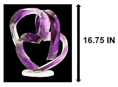 Will Grant (Born 1969) American, Swirled Abstract Acrylic Sculpture