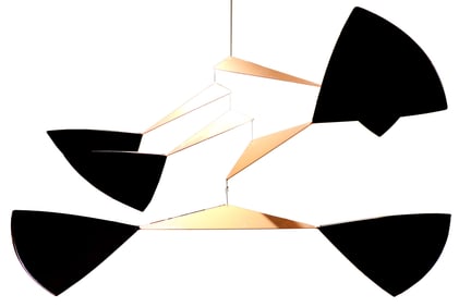Joel Hotchkiss (Born 1949) American, Entourage Mobile Black and Painted Copper