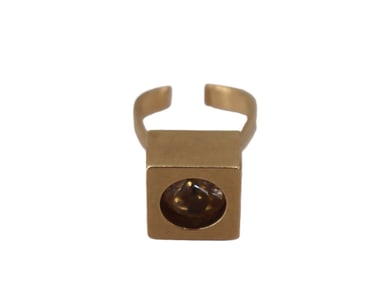 14k Gold Marked (585) and Spinel Ring - Gross 10.9 g. As Is