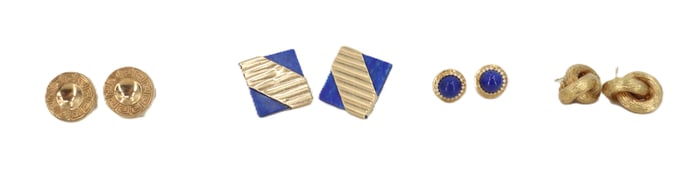 (4) Pairs of Tested 14k Gold Earrings - Gross 23.1 g.