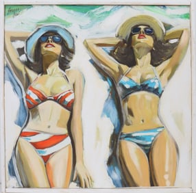 Yasmin Asad (21st Century) Azerbaijan, Oil on Canvas Figural