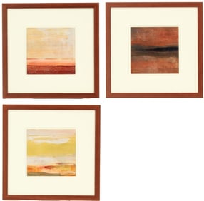 (3) Wenda Watt (20th/21st Century) Canada, Acrylic on Canvas Abstracts