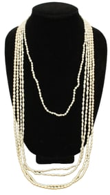 (5) Freshwater Pearl Necklaces