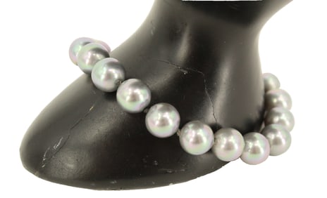 Signed Majorca 800 Silver and Pearl Bracelet