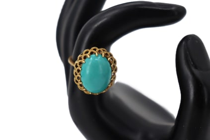 Tested 14k Gold and Stone Ring - Gross 5.2 g.