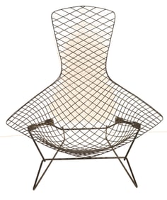 Harry Bertoia (1915-1978) American, Metal Frame "Bird" Lounge Chair for Knoll