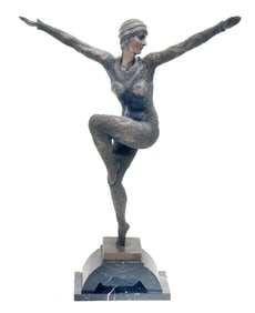 After Demetre Chiparus (1886-1947) Art Deco Flapper Dancer