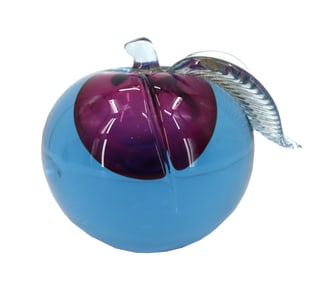 Alfredo Barbini (1912-2007) Italian, Murano Art Glass Apple