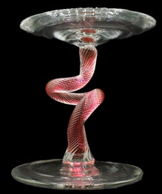 Harry Stuart RPM Studios Style Art Glass Candle Stand