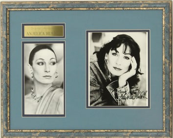 Anjelica Huston (Born 1951) American, Signed Photograph Hollywood Memorabilia