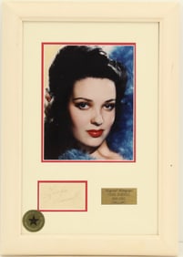 Linda Darnell (1923-1965) American, Signed Hollywood Memorabilia