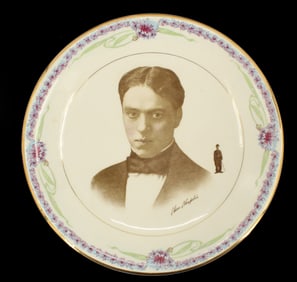 Charlie Chaplin Star Players Photo Collectible Plate