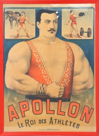 Rare Strongman Apollon "Le Roi Des Athletes" Poster