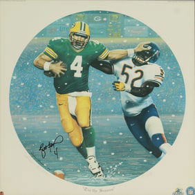 Andrew Goralski Signed Limited Edition Brett Favre Signed Iconic Football Scene