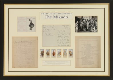 The D'Oyly Carte Opera Company "The Mikado" Limited Edition 1/1000 Replica of Archive Ephemera