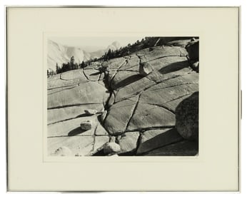 Robert Fleckenstein Original Signed Yosemite Photograph "Olmsted Point" "Glacial Erratics"