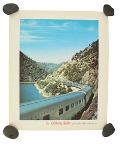 Western Pacific Railroad California Zephyr Advertising Poster