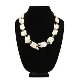 Shell and Silver Necklace