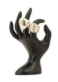(2) Large Silver Rings - Gross 1.010 ozt.