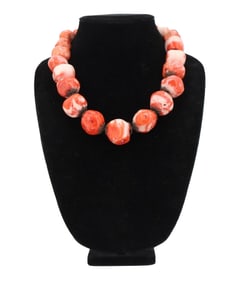 Indonesian Coral Beaded Necklace