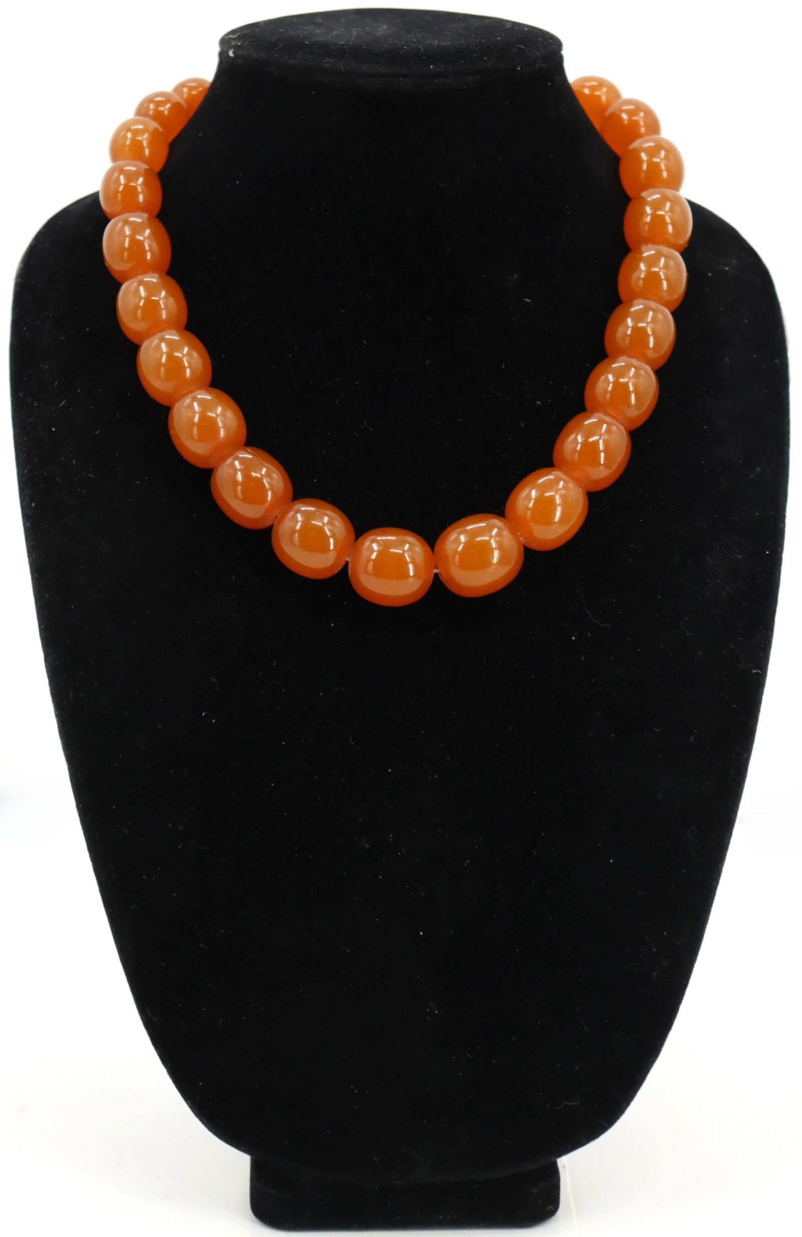 Baltic Cognac Amber Beaded Necklace (1 of 13)