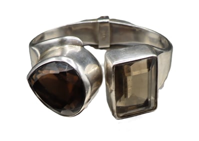 Marked 925 Sterling Silver and Topaz Bracelet - Gross 3.905 ozt.