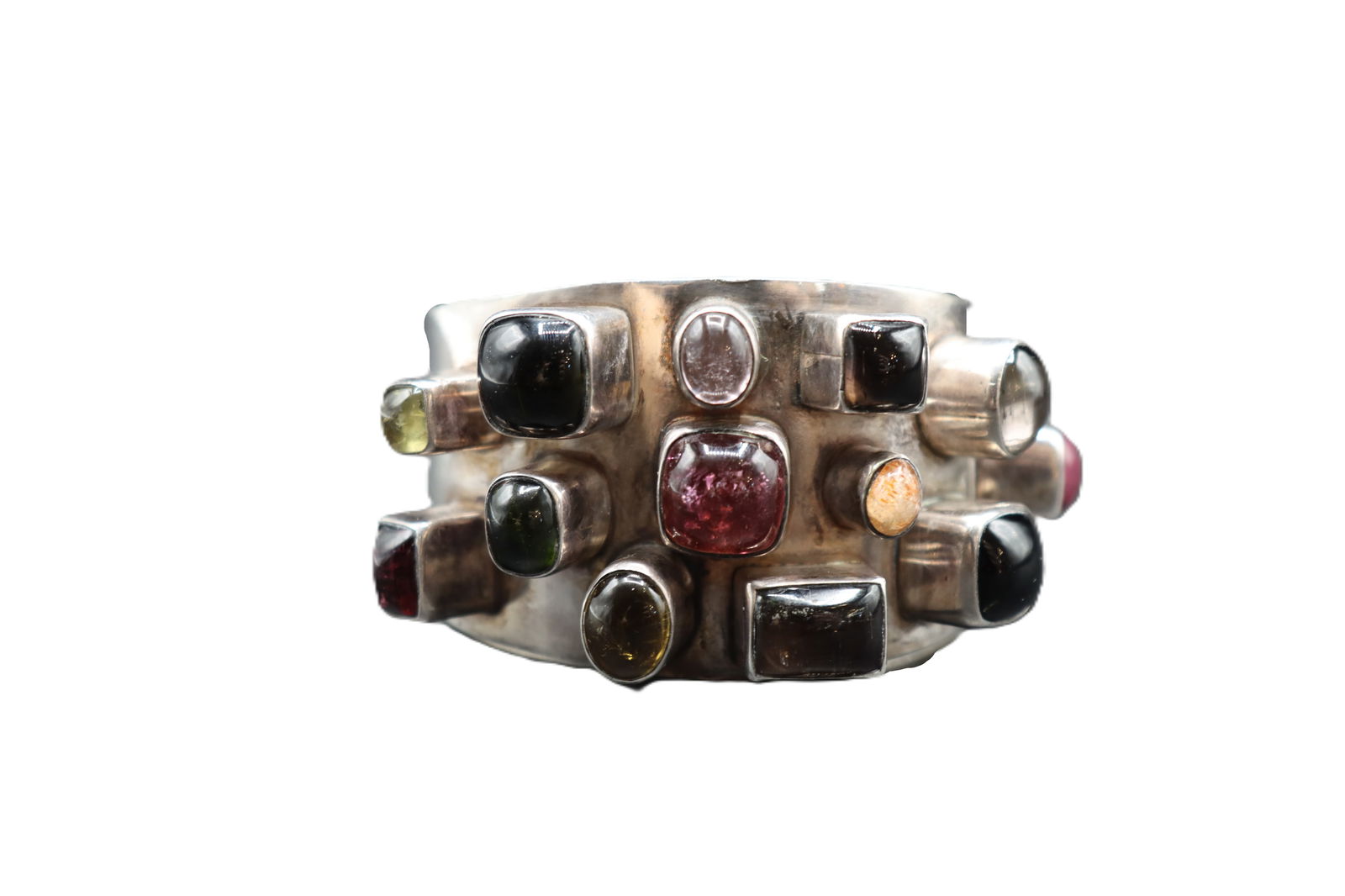 Marked 925 Sterling Silver Cuff Bracelet - Gross 3.680 ozt. (1 of 9)