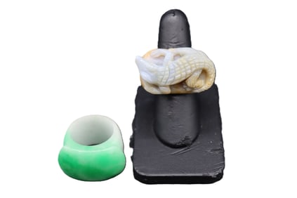 (2) Hardstone Rings