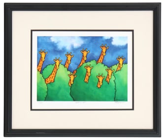 Pat Cranor (Born 1955) American, Signed and Numbered Lithographic Print "What's Up?"