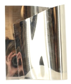 Italian Alessi Chrome Plated Steel Modern Wrapped Sculptural Vase