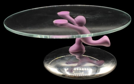 Mattia di Rosa (Born 1969) Italian, Alessi Bimboveloce Purple Figural Cake Stand