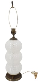 Mid Century 3 Sphere Italian Glass Table Lamp
