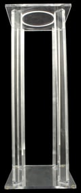 Modern / Contemporary Clear Acrylic Pedestal / Stand