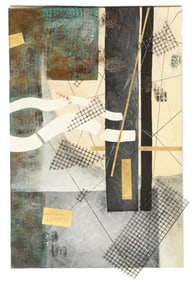 Pamela Jablonski (21st Century) American, Mixed Media Abstract Collage