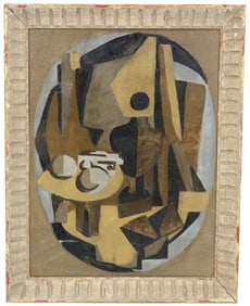 1935 Cubist Still Life Painting