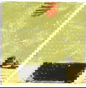Tim Mooney 20th/21st Century American Abstract Acrylic on Canvas Painting "Meditation"