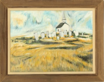 Leni Mancuso (1926 - 2018) American, Watercolor on Paper Landscape