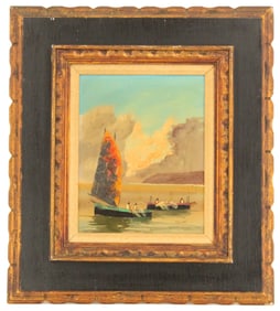 Giovanni Maratti (1920-2011) Italian, Oil on Canvas Seascape