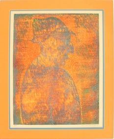 Sergio Gonzalez Tomero (Born 1963) Italian, Aquatint Portrait Etching 76/100 "Sunsape"