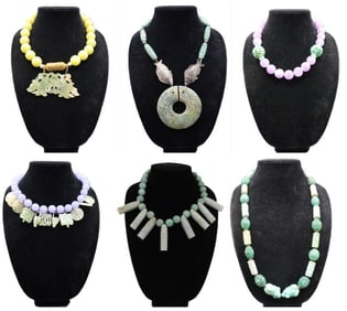 (6) Jadeite Necklaces