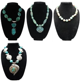 (4) Turquoise Necklaces