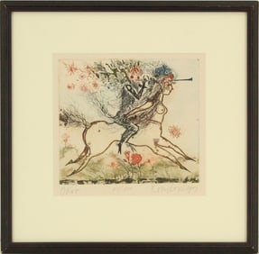 Lajos Kondor (1926-2006) Hungarian, Signed and Numbered Illustration Print