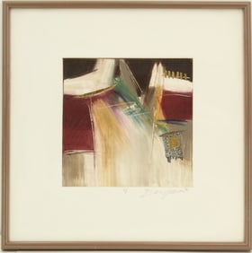 Ann Dergara (1938–2014)  American, Mixed Media Abstract