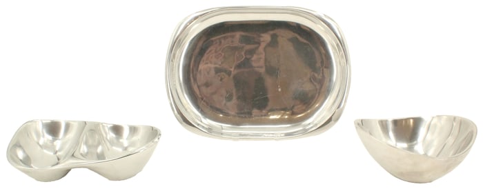 (3) Nambe International Metal Tableware Pieces